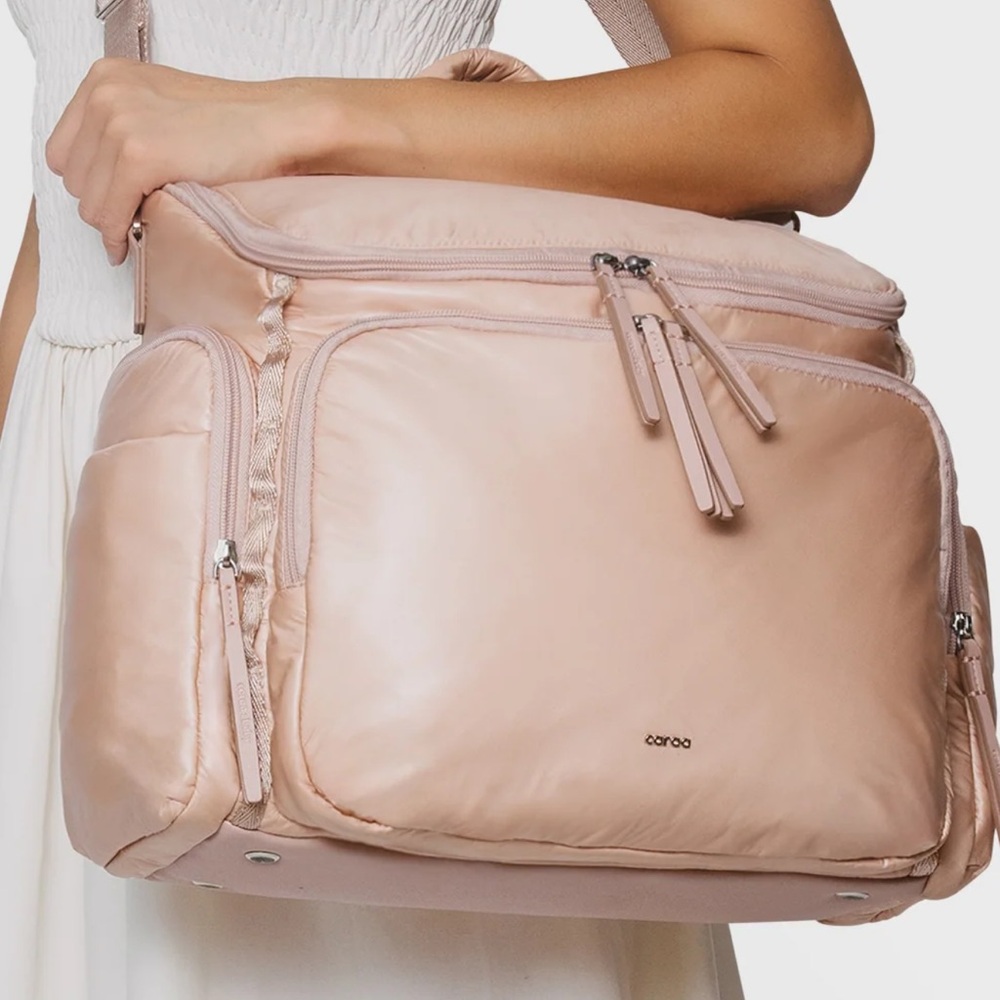 Large Caraa Baby Bag Nylon in Blush 🎀